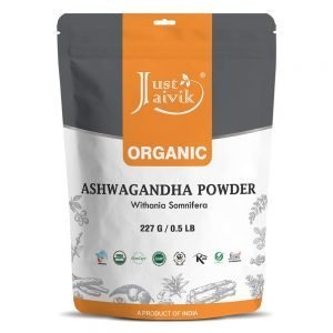 100% Organic Ashwagandha Powder- Withania Somnifera- USDA Certified Organic- 227g (0.5 LB) 8 oz - Ayurvedic Herbal Supplement That Promotes Vitality & Strength - Support for Stress-free Living