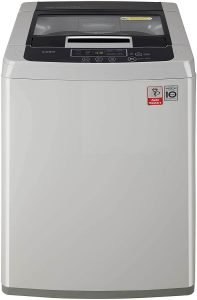 LG 6.5 Kg Inverter Fully-Automatic Top Loading Washing Machine (T7585NDDLGA, Middle Free Silver)