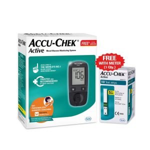 Accu-Chek-Active-Blood-Glucose-Meter-Kit-Vial-of-10-strips-free